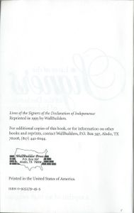 Lives of the Signers of the Declaration of Independence