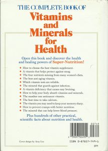 The Complete Book of Vitamins and Minerals for Health