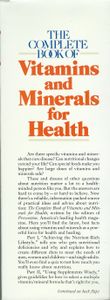 The Complete Book of Vitamins and Minerals for Health