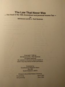 The Law That Never Was Vol. 1