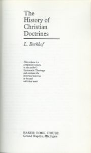 The History of Christian Doctrines