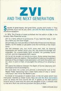 Zvi And The Next Generation