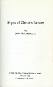 Signs of Christ's Return