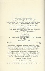 The Gospel According to Jesus