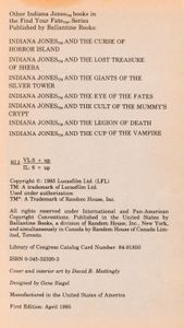 Indiana Jones And The Dragon Of Vengeance
