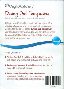 Weight Watchers Dining Out Companion