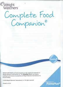 Weight Watchers Complete Food Companion