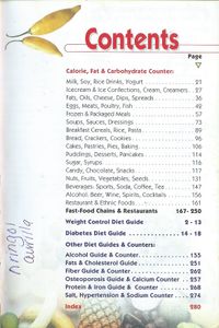 The Doctor's Pocket Calorie Fat & Carbohydrate Counter
