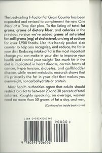 The T-Factor Fat Gram Counter