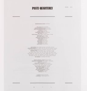 Paste Quarterly - Stories To Savor / Spring 2017