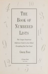 The Book of Numbered Lists