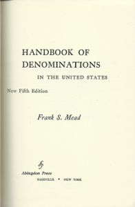 Handbook Of Denominations In The United States