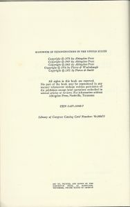Handbook Of Denominations In The United States