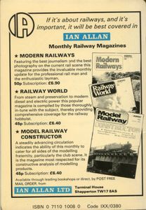 British Rail Locoshed Book. 1980 Edition
