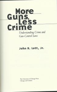 More Guns, Less Crime