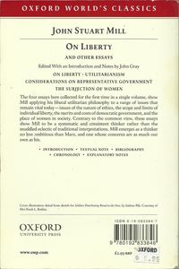 On Liberty and Other Essays