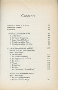 The Cost of Discipleship