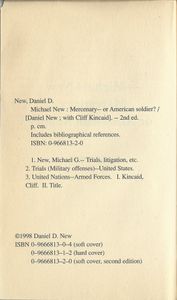 Michael New: Mercenary...or American Soldier?