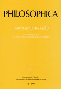Philosophica Nº15/2000 O Novo Mundo Da Razão - Os Descobrimentos E A Constituição Da Racionalidade Moderna