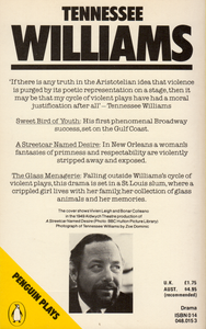 Sweet Bird Of Youth / A Streetcar Named Desire / The Glass Menagerie