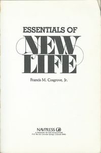 Essentials Of New Life