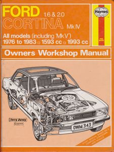 Ford Cortina Mk IV 1.6 & 2.0 All Models (including 'MkV') 1976 to 1983 □ 1593 cc □ 1993 cc