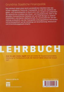 Grundriss Staatliche Finanzpolitik. Eine Praktische Einführung.