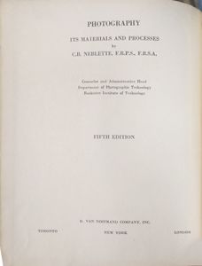 Фотография. Ее материалы и процессы