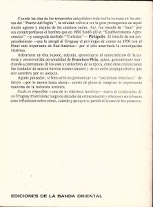 Por Los Tiempos De Francisco Piria