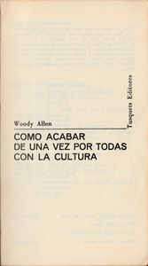 Como Acabar De Una Vez Por Todas Con La Cultura