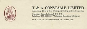 T. and A. Constable Ltd