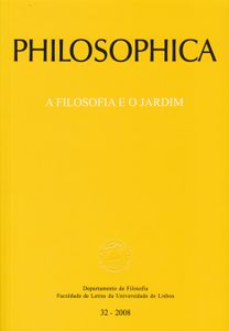 Philosophica Nº32/2008 A Filosofia E O Jardim
