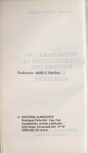Notas Para Una Introducción Al Estudio Del Budismo Mahayana