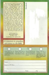 Does God Exist? (January/February 2007)