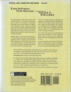 Free Software Free Society : selected essays of Richard M. Stallman