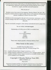 Peat Moss Railways of Great Britain. Industrial Narrow Gauge Railway Heritage Series No. 4