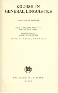 Course in General Linguistics