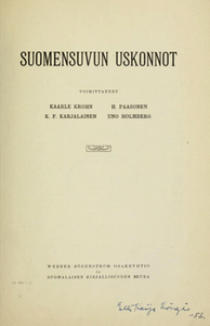 Suomalaisten runojen uskonto