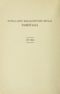 Suomalaisten runojen uskonto