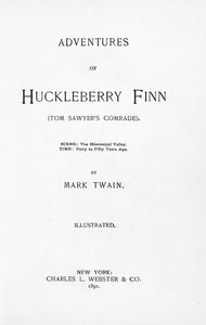Adventures of Huckleberry Finn (Tom Sawyer's Comrade)