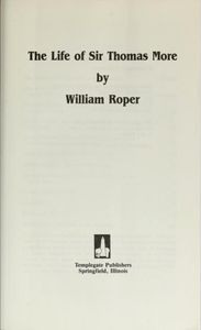The Life of Sir Thomas More