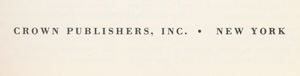 Crown Publishers, Inc.