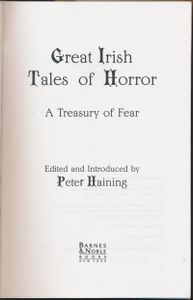 Great Irish Tales of Horror: A Treasury of Fear