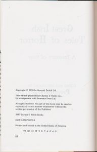 Great Irish Tales of Horror: A Treasury of Fear