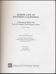 Marine Life of Southern California: Emphasizing Marine Life of Los Angeles-Orange Counties, Second Edition