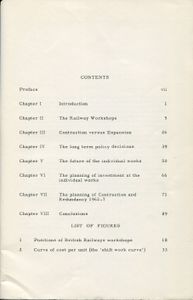 Railway Workshops: The Problems of Contraction (University of Cambridge, Department of Applied Science, Occasional Papers 2)