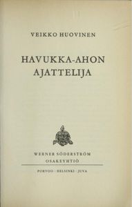 Havukka-ahon ajattelija