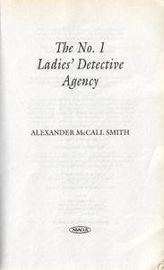 The No.1 Ladies' Detective Agency