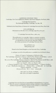The Cambridge Companion to Chaucer, Second Edition