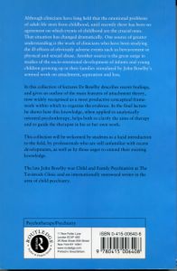 A Secure Base; Clinical applications of attachment theory